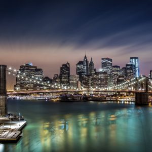 Brooklyn Bridge Lit up – Designer Splashback