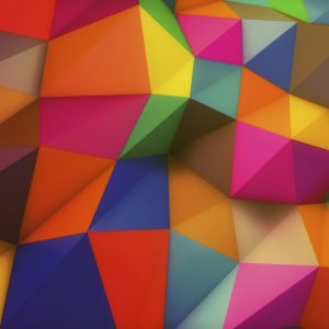 Colourful Shapes - Designer Splashback