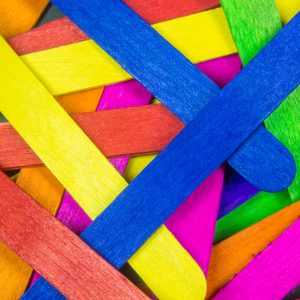 Colourful Sticks - Designer Splashback