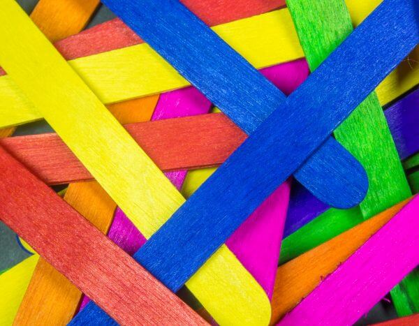 Colourful Sticks - Designer Splashback
