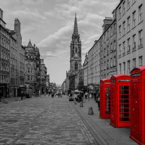 Edinburgh Red Telephone Boxes – Designer Splashback