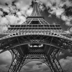 Eiffel Tower Black and White – Designer Splashback