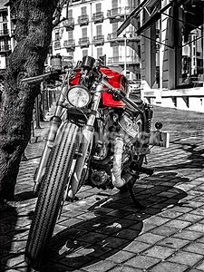 Motorcycle Red Emphasis – Designer Splashback