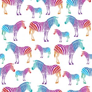Multicolour Zebras – Designer Splashback
