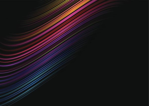 Multicolour Waves - Designer Splashback