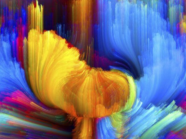 Oil Painting of Flowers – Designer Splashback