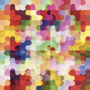 Puzzle of Colours - Designer Splashback