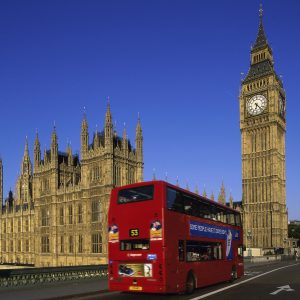 Red Bus in London – Designer Splashback