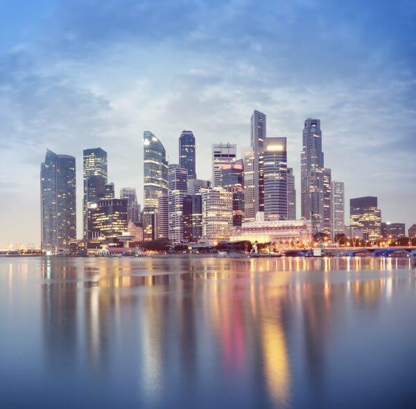 Singapore Skyline – Designer Splashback
